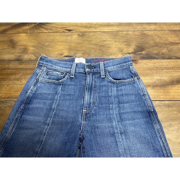 Alice Olivia AO.LA Jeans Size 26 Blue You Look Good Denim Split Ankle - Picture 3 of 10